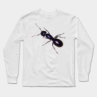 Black Ant Watercolor Style Long Sleeve T-Shirt